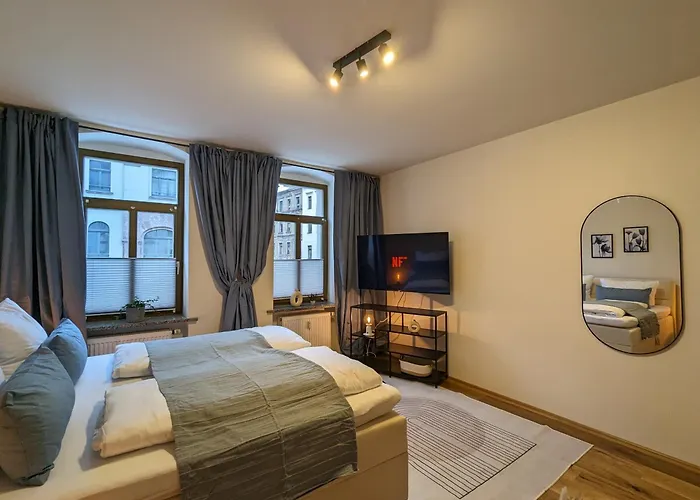 Royal 1 - Terrasse Nahe Zeisigwald Апартаменты Хемниц